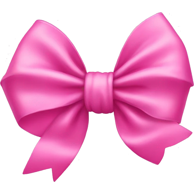 Pink bow emoji