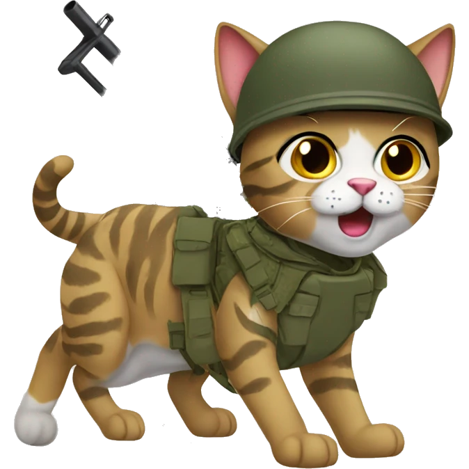 military cat emoji