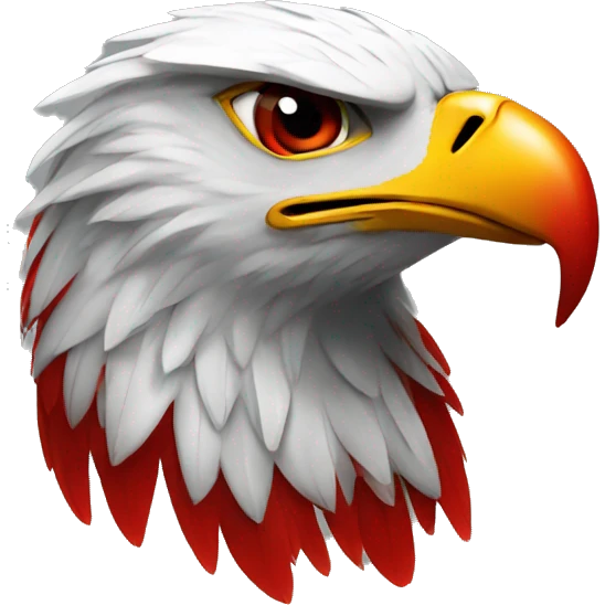 Eagle With Red  emoji