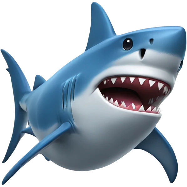 shark with a blue hat emoji