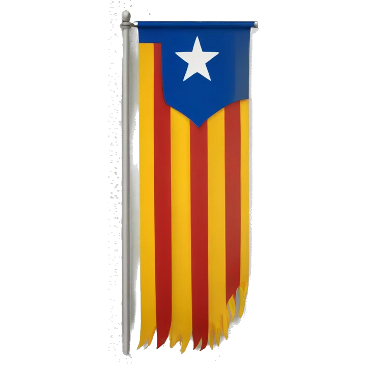 Bandera estelada cataluña emoji