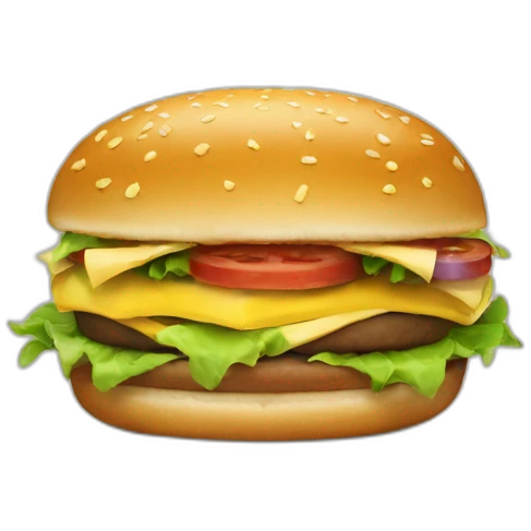 Chat qui mange un hamburger emoji
