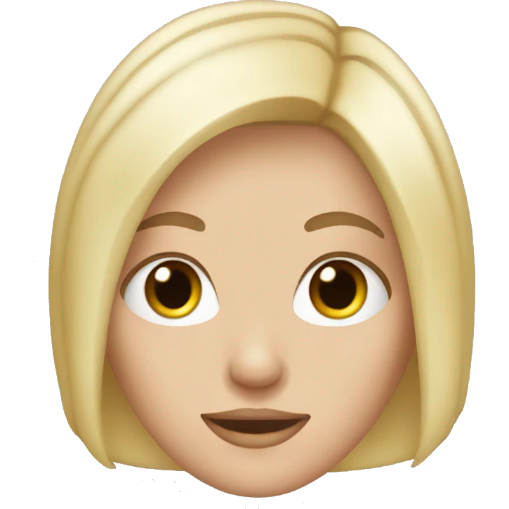 white girlwih blonde hair emoji