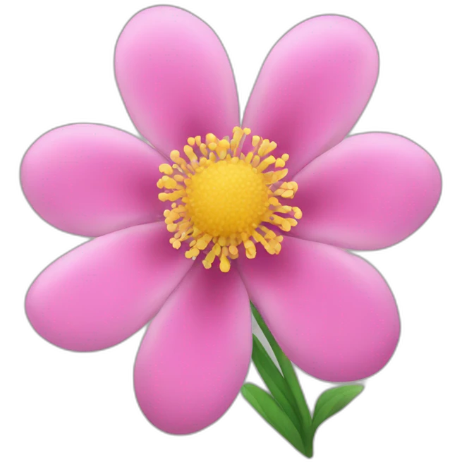 pink flower emoji