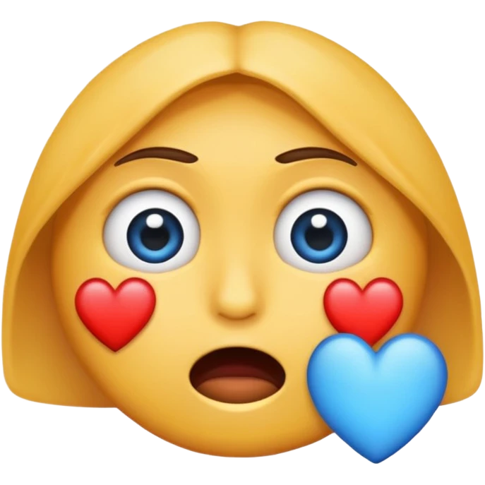 Generame un emoji que tenga los ojos de corazón roto y llore emoji