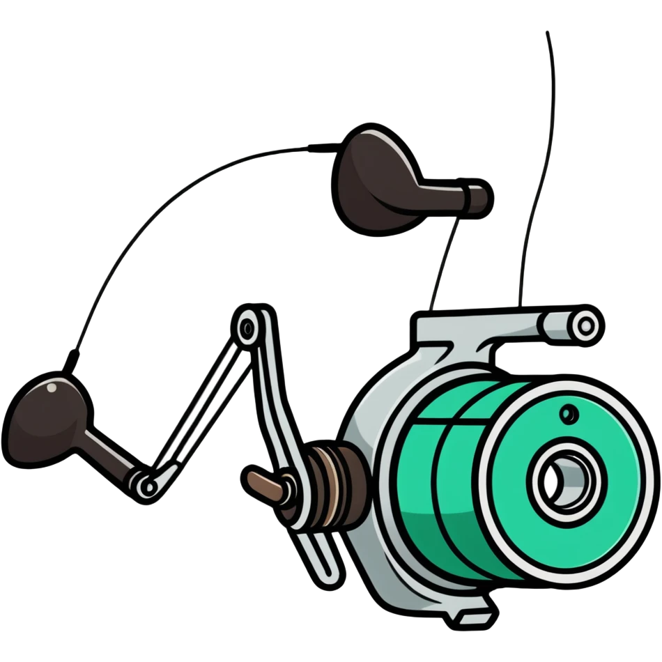 Fishing reel love emoji