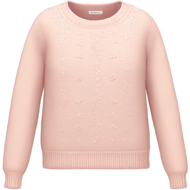 Cute feminine pink sweater ￼ emoji