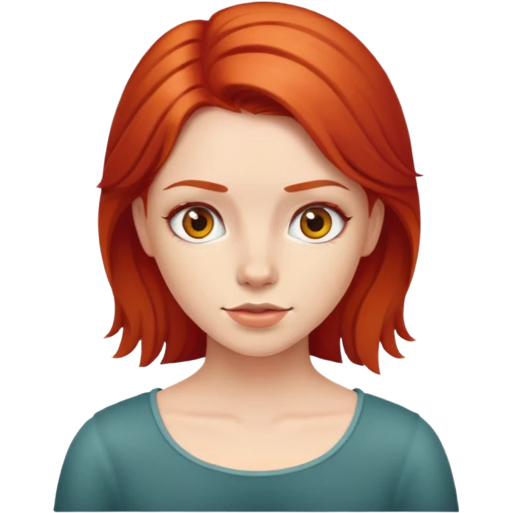 A red haired girl emoji