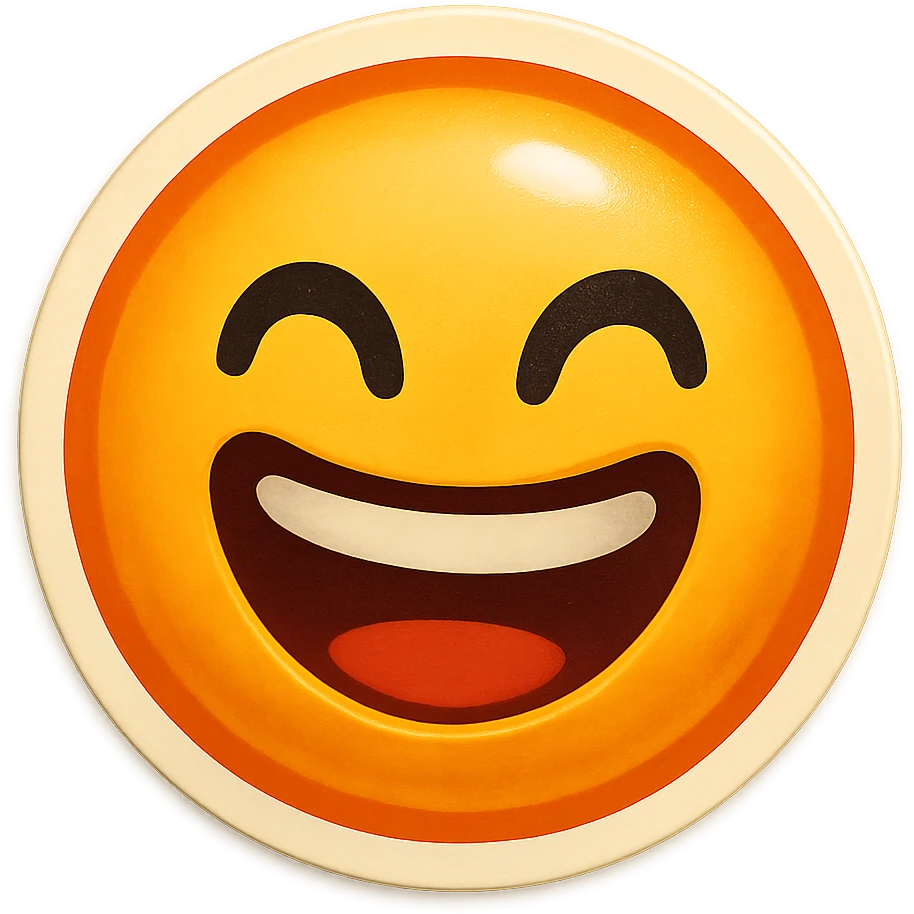 Remove the background, keep the cute emoji with transparent background in retro stickers style. emoji