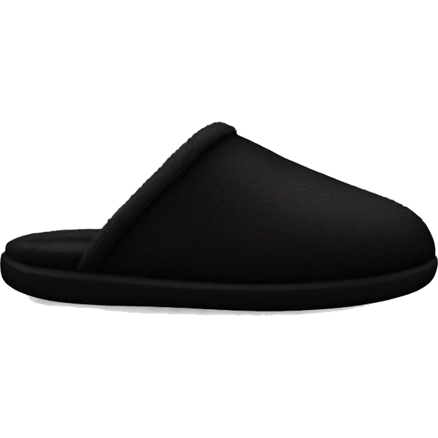 Black slippers  emoji