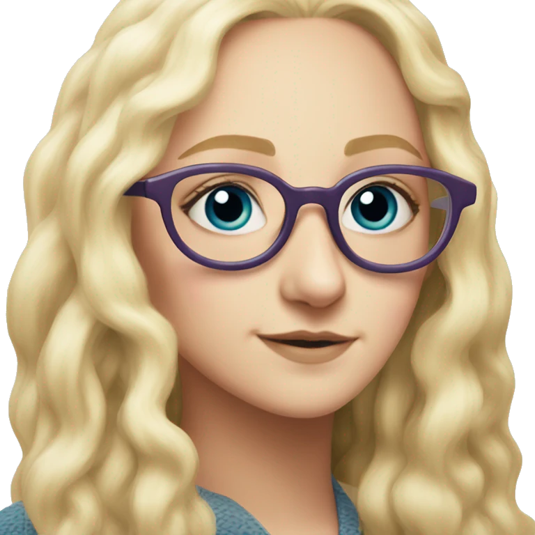 Luna lovegood wearing spectrespecs emoji