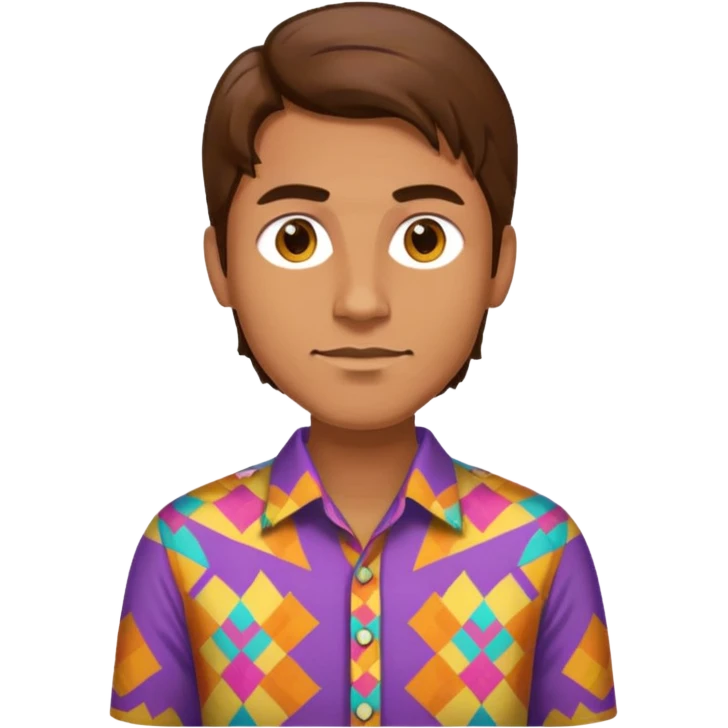 man in hippies type emoji