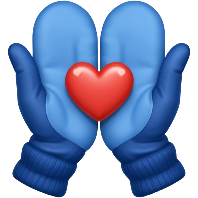 руки в варежках изображают сердечко emoji