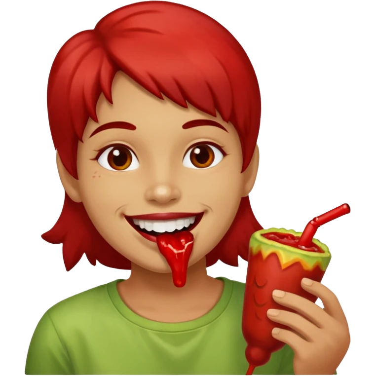 Teorodo con un chamoy emoji