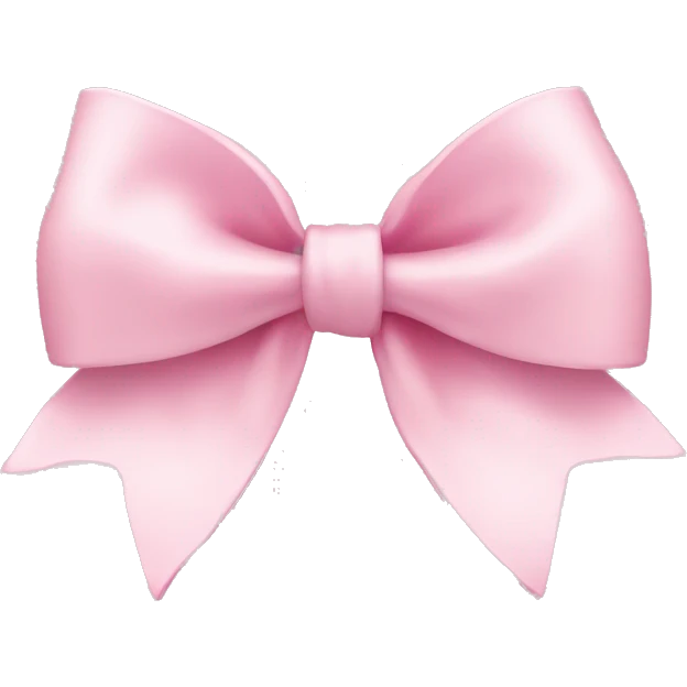 light pink coquette bow emoji