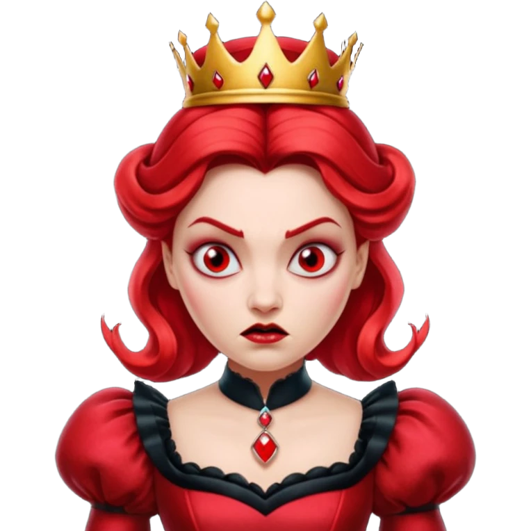 Red Queen from Alice in Wonderland movie emoji