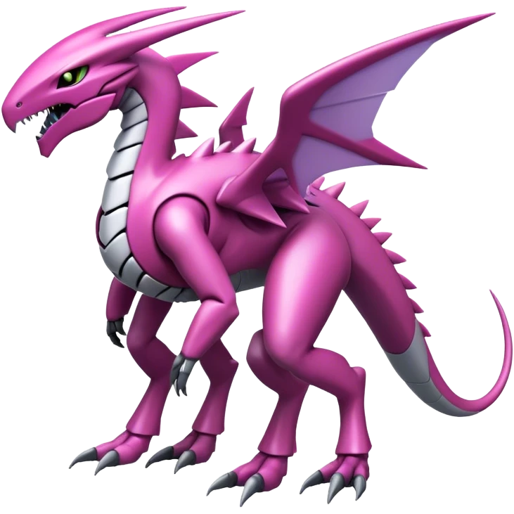  Cool Edgy Shiny Ethereal Legendary Digimon-Genesect-Palkia-hybrid full body emoji