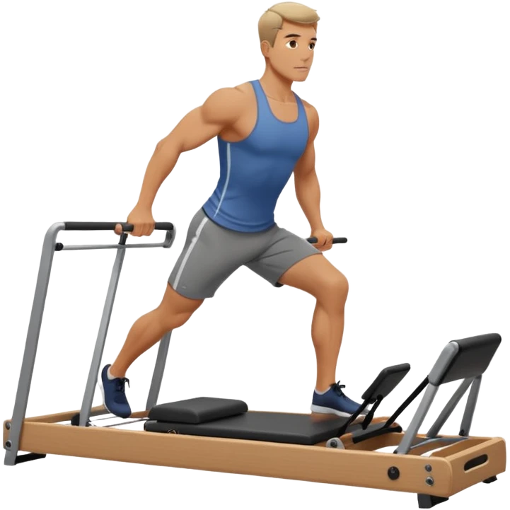 guy workout pilates reformer  emoji