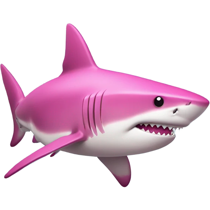 pink shark emoji