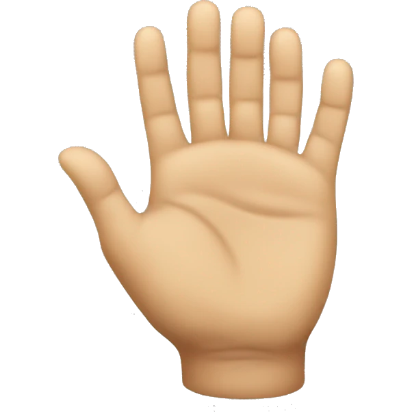 rising hand emoji