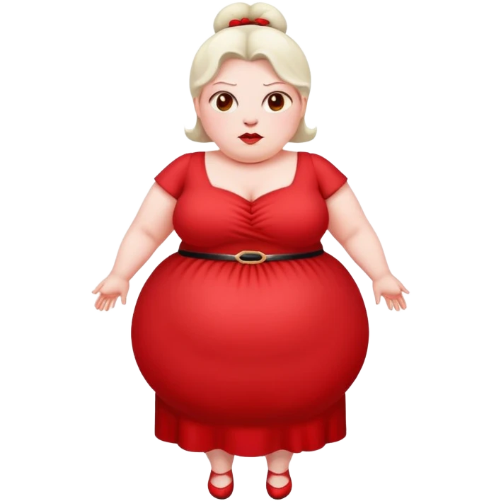 crazy fat lady emoji