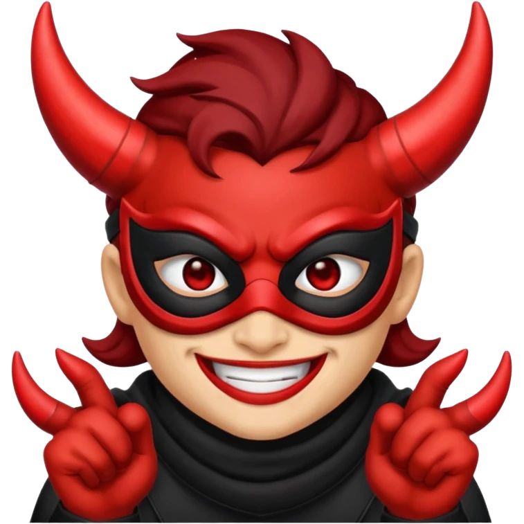 Emoji de bandido con diablito  emoji