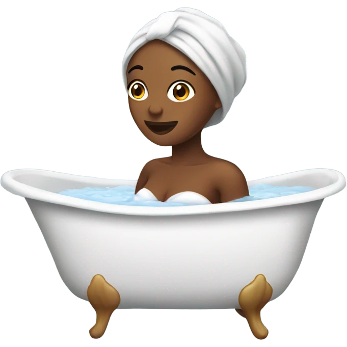 Woman bath  emoji