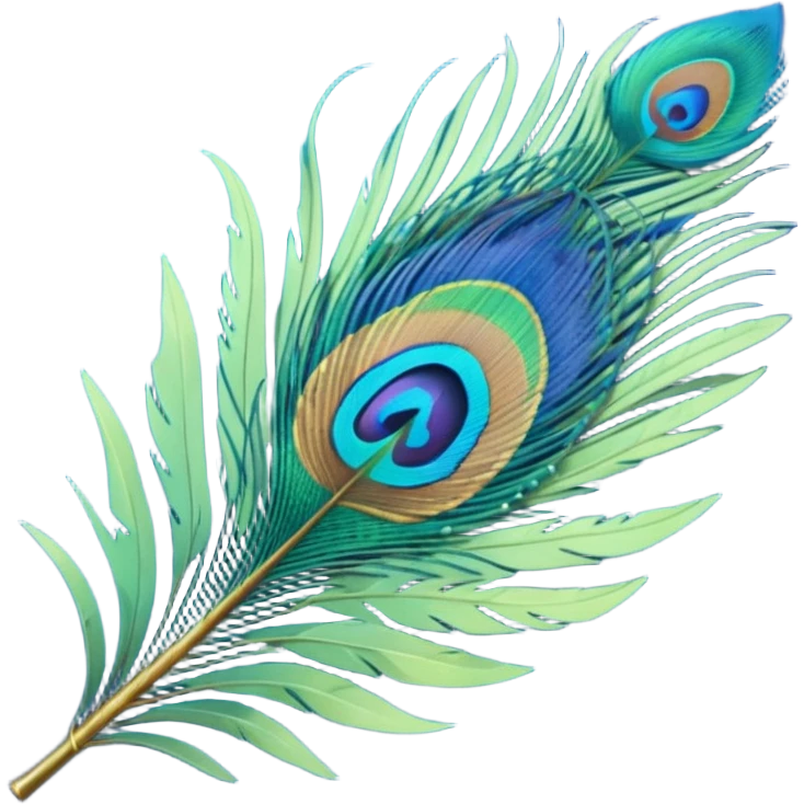 Peacock feather emoji