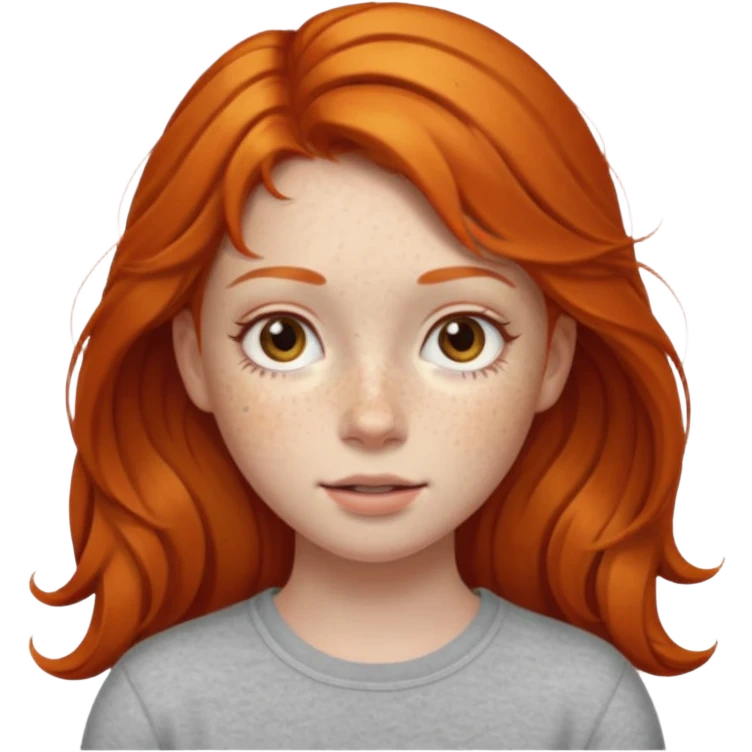 Ginger girl emoji