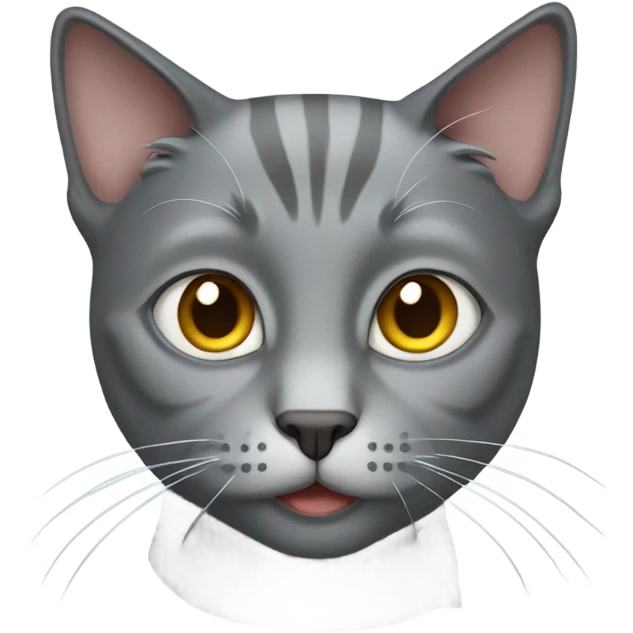 Gray cat emoji