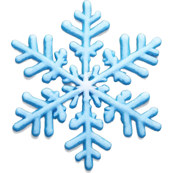 Perfect Snowflake emoji