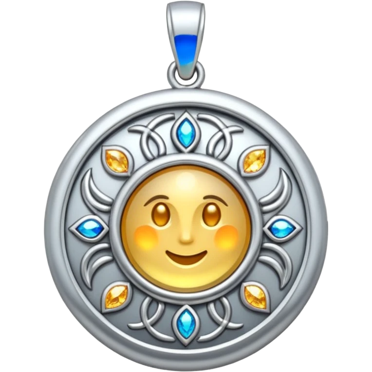 amulet pendant with sparkles emoji