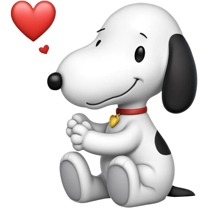 Snoopy enamorado emoji