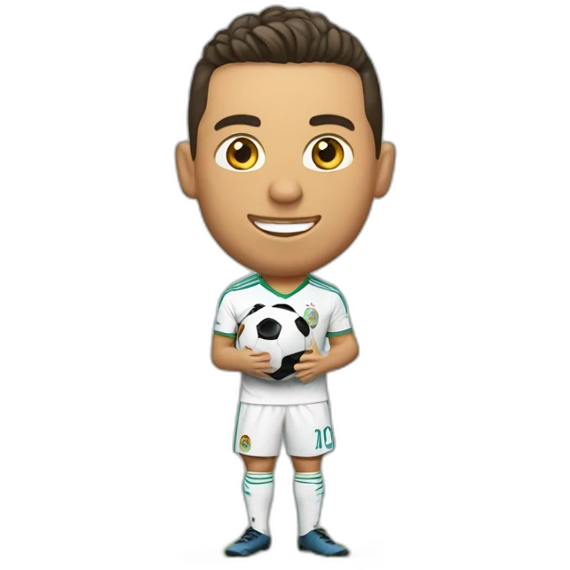 Ronaldo avec la coupe du monde emoji