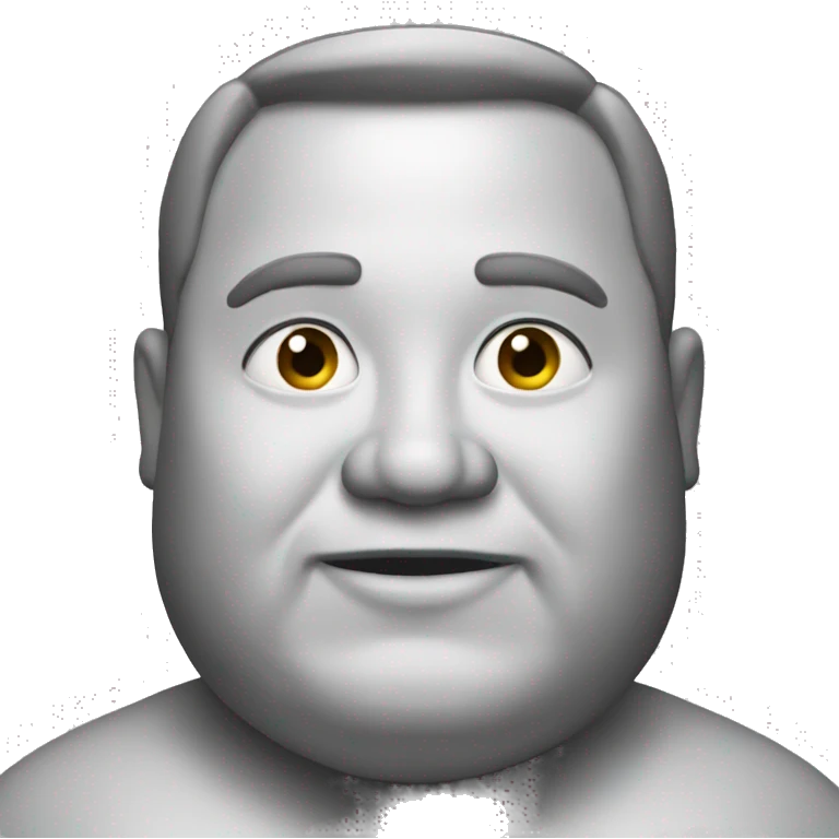 A fat guy emoji