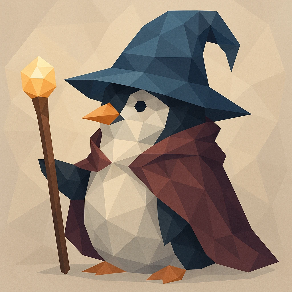 Penguin Wizard emoji