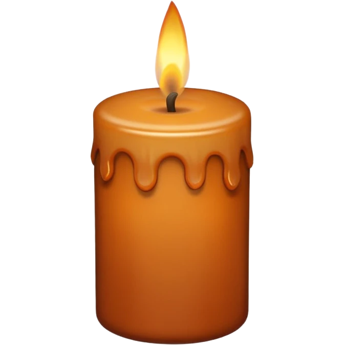 autumnal candle that’s brown  emoji
