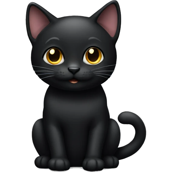 Black kitty emoji