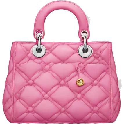 pink dior bag  emoji