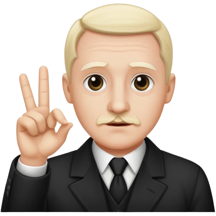 Adolf h qui fait le signe emoji