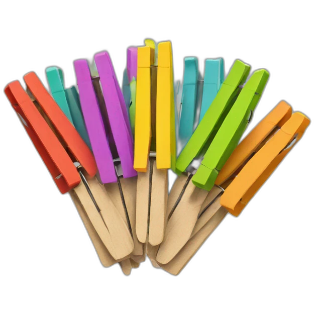 colored clothespins emoji