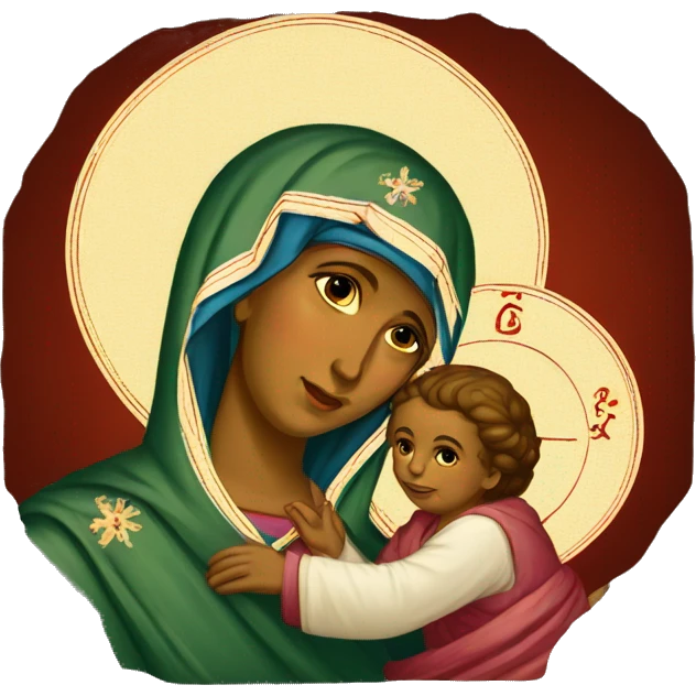 Theotokos orthodox icon emoji