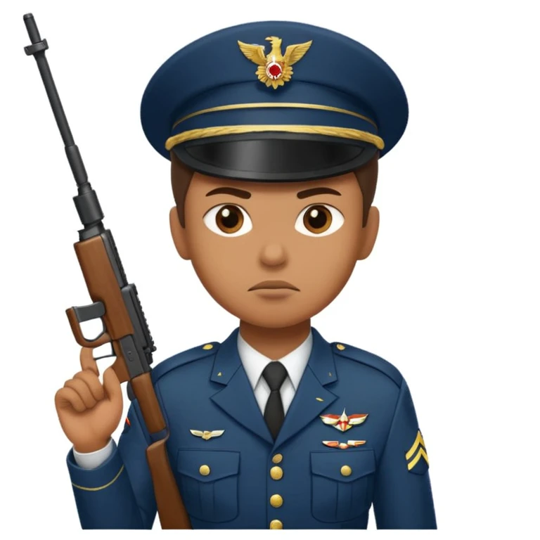 Soldier doing warcrimes emoji