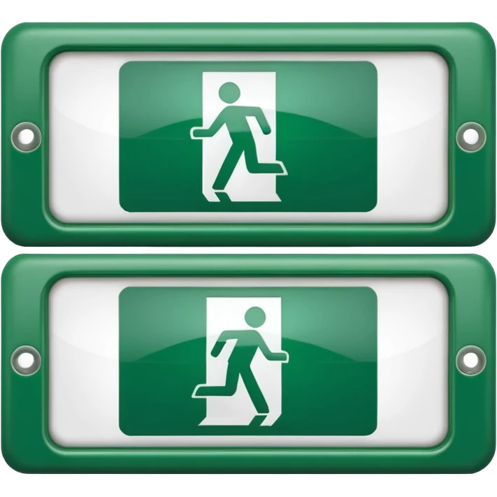 Emergency Exit Sign emoji
