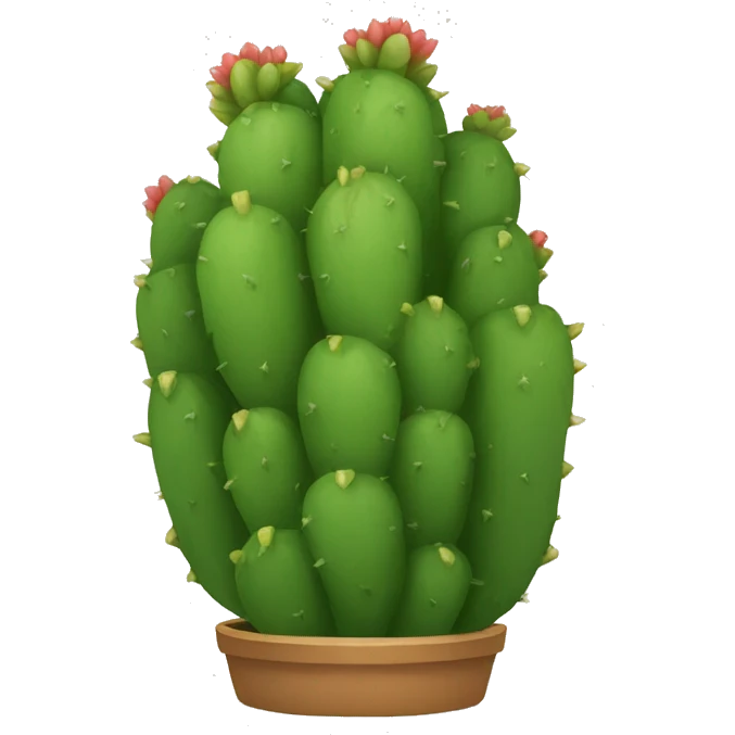 round Nopal without pot emoji