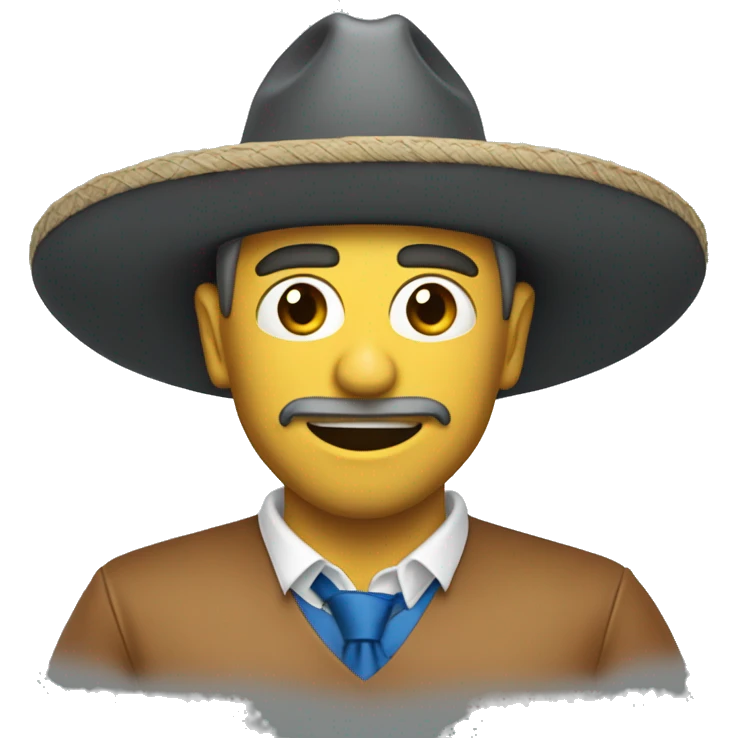 Tiburon con sombrero de copa emoji