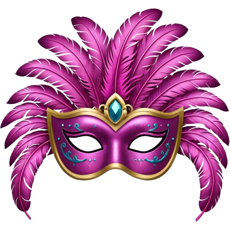 karnaval maskesi pembe emoji