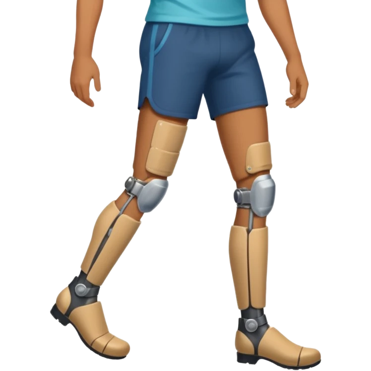 Man with prosthetic leg emoji