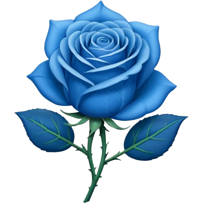 blue rose emoji