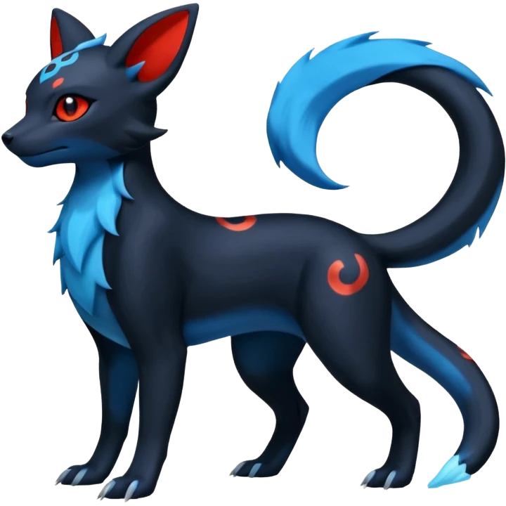 Umbreon-Amaura-Salandit-Fakémon-fusion (full body) emoji